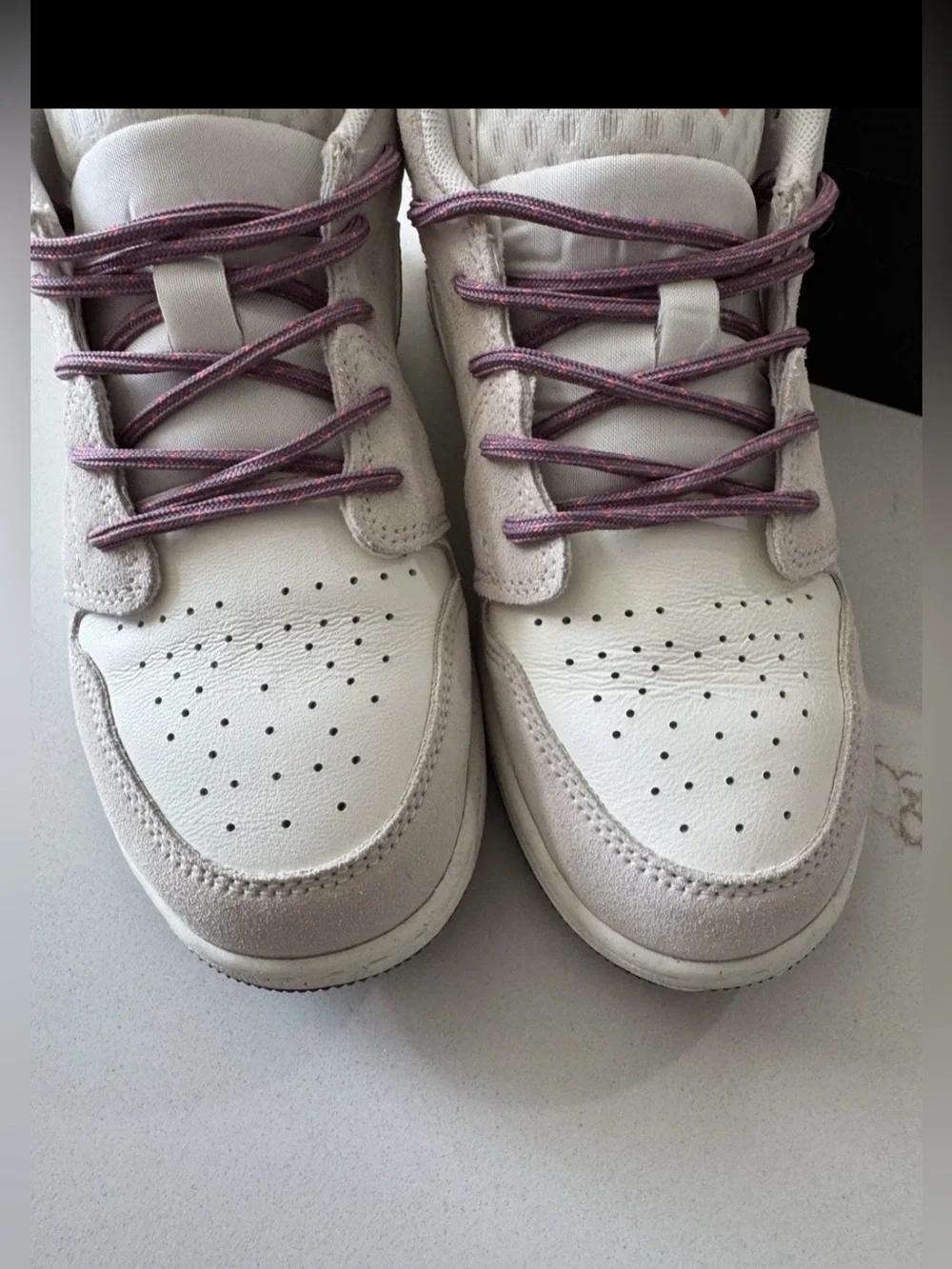 RARE! Nike Air Jordan 1’s, Ruffle/Suede/Cream/Tan, Size 6Y